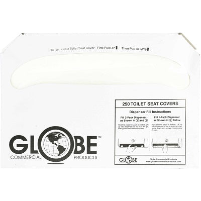 Toilet Seat Covers-Globe 250/Pack 10Pk/Ct - 4610GCP