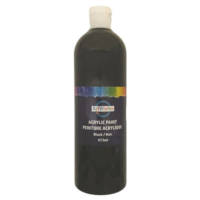 Paint-Acrylic Artworks 473Ml. Black - 49300DBLG