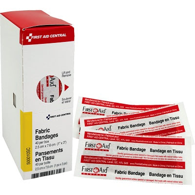 Bandages-Smartcompliance Fabric 1" X 3" 40/Box - 500010SC