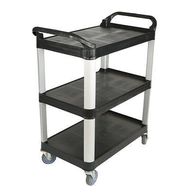 Cart-Utility/ Service 3 Shelf, Black - 5001GCP