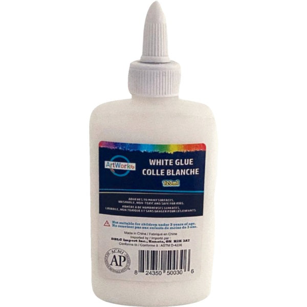 Glue-School, Artworks Washable  White, 120Ml - 50030