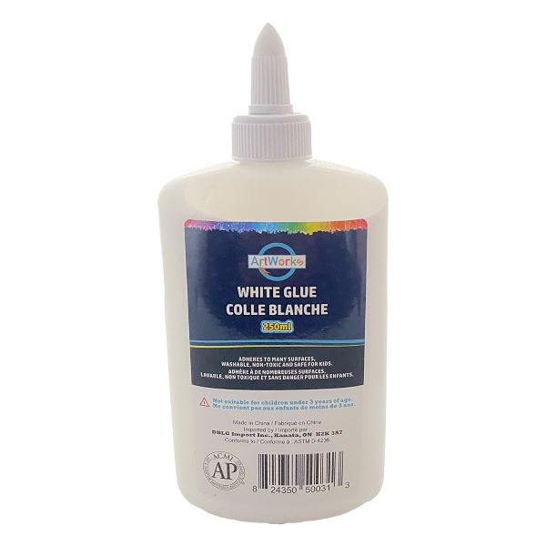 Glue-School, Artworks Washable White 250Ml - 50031