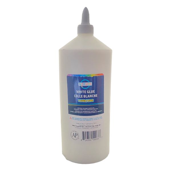 Glue-School, Artworks Washable White 1L - 50033