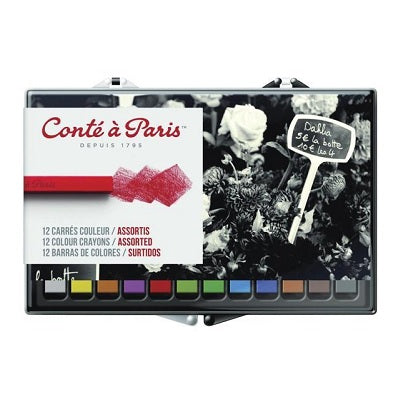 Crayons-Conte Assorted 12/Set - 50128