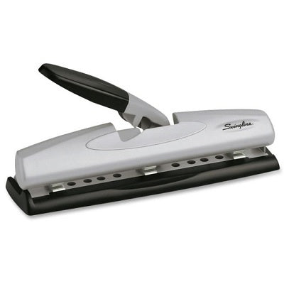 Punch-2/3 Hole, 9/32" With Lever, Capacity 20, Black/Silver - 50505-74030