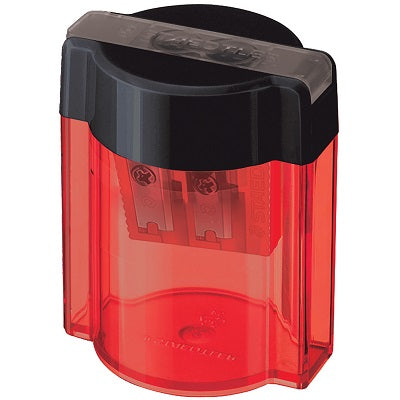 Pencil Sharpener-Oval, Double Hole, Assorted Colours - 512 300S NA