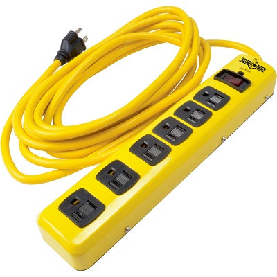 Surge Protector-6 Outlet, Metal Construction 15' Cord - 5138N