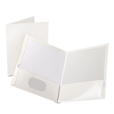Portfolio-Twin Pocket, Laminated, White - 51704