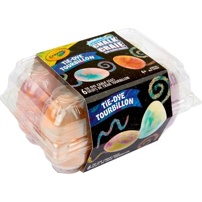 Chalk-Crayola, Tie-Dye Eggs Sidewalk 6/Box - 51-8302