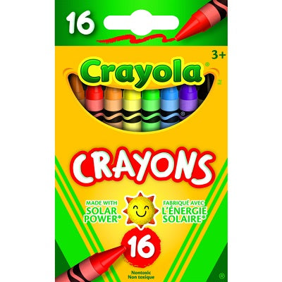 Crayons-Crayola 16 Colours - 52-0016