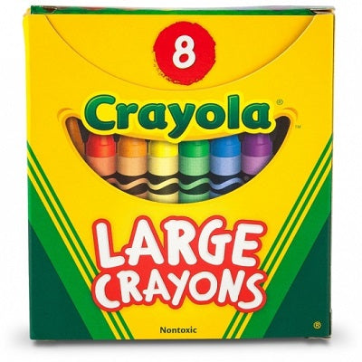 Crayons-Large, Crayola, 8 Colours - 52-0080