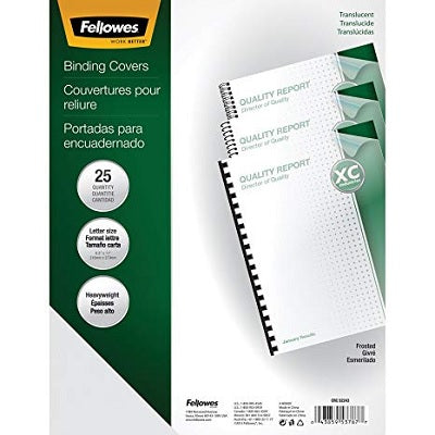 Binding Cover-Futura 8-3/4"X11-1/4", Frosted 25/Pack - 5224301