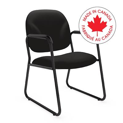 Chair-Armchair Solo, Waterfall Fabric, Dance - 5225 WA54 BLK SS GL