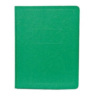 Report Cover-With Fasteners, Panel & Border, Green 25/Bx - 52503