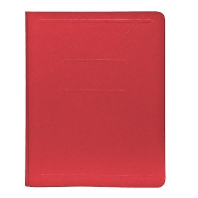 Report Cover-With Fasteners, Panel & Border, Red 25/Bx - 52511