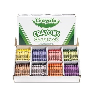 Crayons-Classpack, Crayola  Large, 50 Of 8 Colours - 52-8038