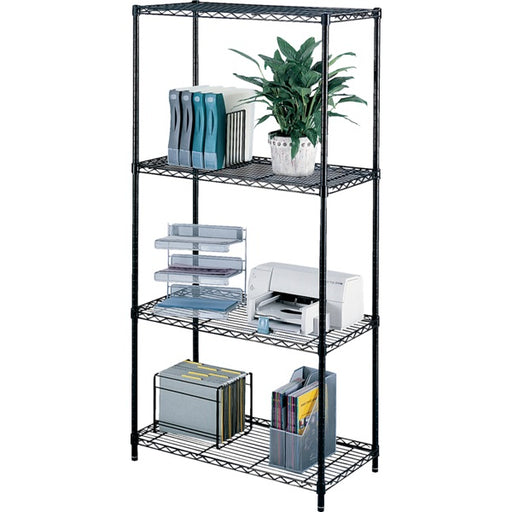 Shelving-Safco Wire, 36X18" Black - 5285BL