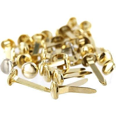 Paper Fastener-Brass Plated 1"  100/Box - 53103