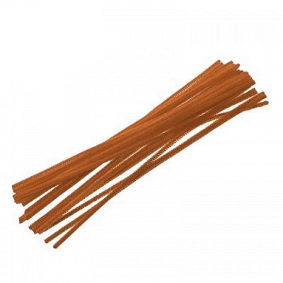 Chenille Stems-12In. Orange, 100/Pack - 53319