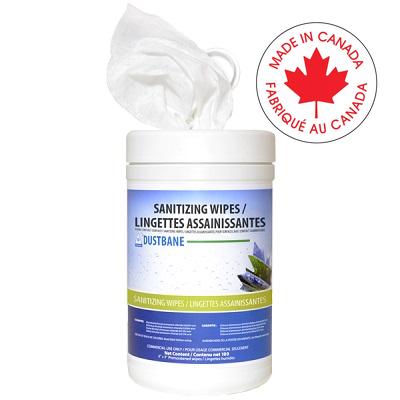 Sanitizing Wipes-Dustbane, Food Contact Surface Wipe 100/Tub - 53378