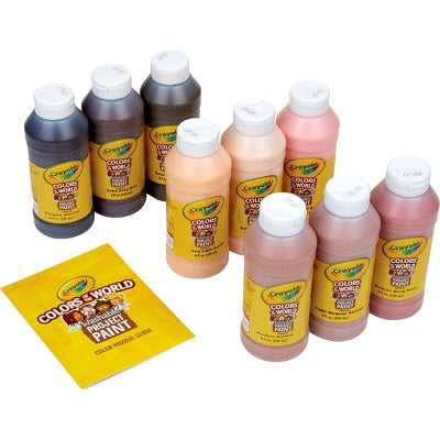 Paint-Crayola Washable, Colours Of The World 236Ml. 9/Bx - 54-2314