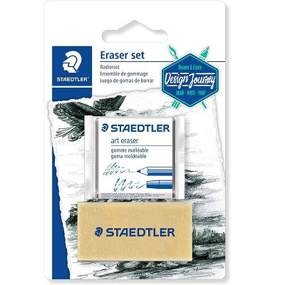 Eraser Set-Art, Staedtler Kneadable & Art Gum - 5427SBK2-C
