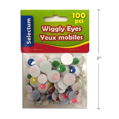 Eyes-Wiggle Assorted Colours 100/Pack - 54461