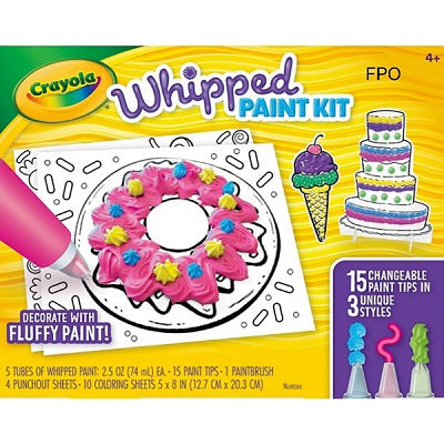 Paint-Crayola Whipped Paint, 3 Styles, 5 Colours - 54-7517