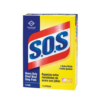 Soap Pads-S.O.S. Steel Wool 18/Box (92142,98026) - 55500-01177