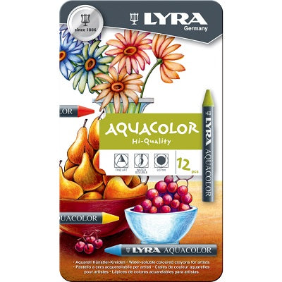 Crayons-Lyra Aquacolor 12 Colours - 5611120