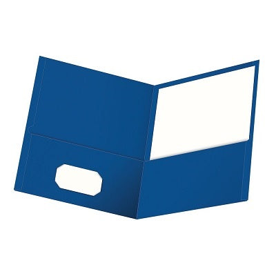 Portfolio-Twin Pocket, Standard, Blue 6/Pack - 56520