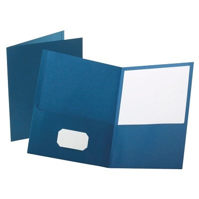 Portfolio-Twin Pocket, Standard, Dark Blue 6/Pack - 56538