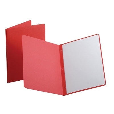 Report Cover-With Fasteners, Red 6/Pack - 56556