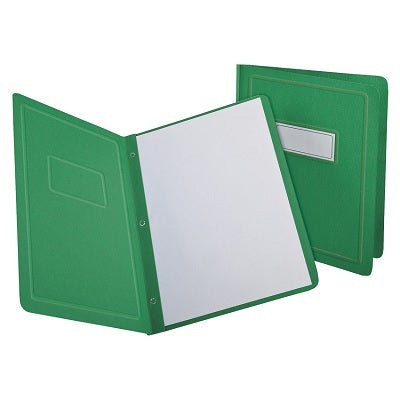 Report Cover-With Fasteners, Green 6/Pack - 56557