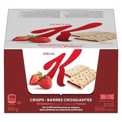 Fruit Crisps-Kellog'S Special K, Strawberry Flavour 12X25G. - 56759