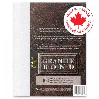 Paper-Granite Bond, Letterhead, Grey 100/Pack - 57246-78812