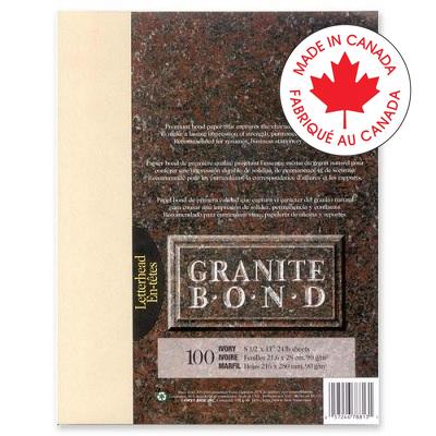 Paper-Granite Bond, Letterhead, Ivory 100/Pack - 57246-78813