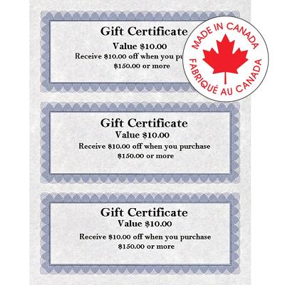 Gift Certificates-Regent Blue & Silver 75/Pack - 57246-83403