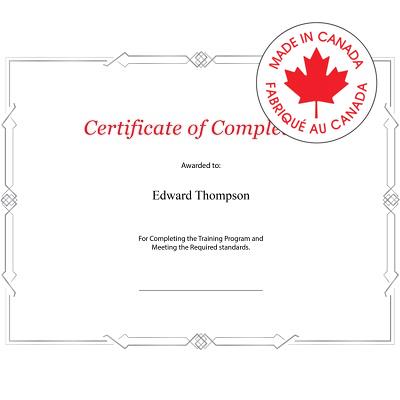 Certificates-Premium Weight Gatsby, Linen Silver Foil, White - 57246-83423