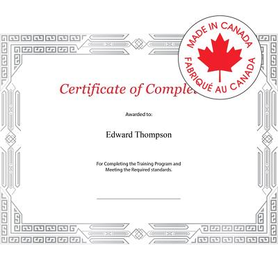 Certificates-Premium Weight Jazz, Linen Silver Foil, White - 57246-83424