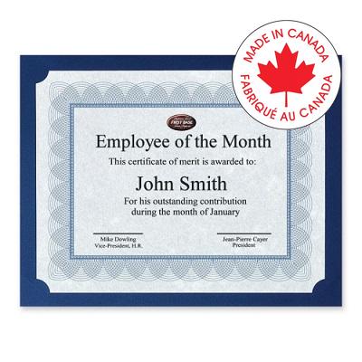 Certificate Presentation Cards-Linen Navy Blue 25/Pack - 57246-83480