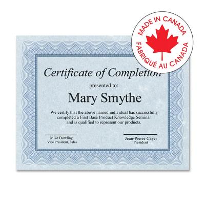 Certificate-Regent, Blue, No Seals, 100/Pack - 57246-83500