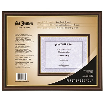 Frame-Diploma/Document, 9-1/2 X 12 Tuscan Cherry W/ Gold - 57246-83903