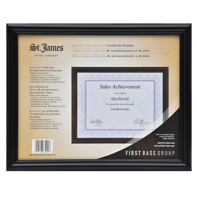 Frame-Diploma/Document, 9-1/2 X 12 Milano Glossy Black - 57246-83904