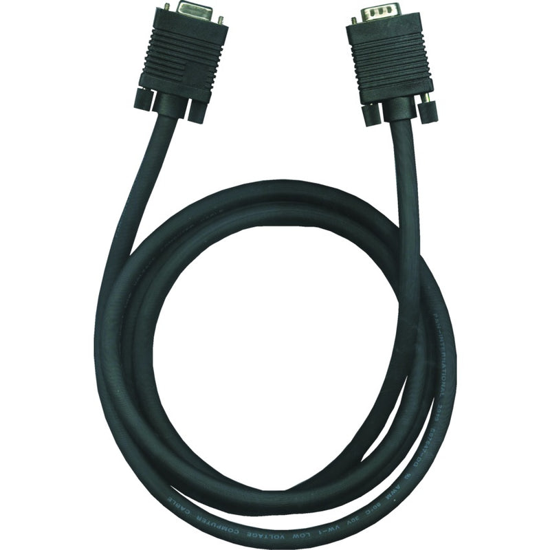 Cable-Svga, High Resolution 15 M/F, 6' Black - 57481