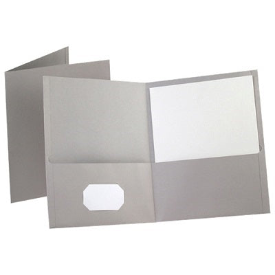 Portfolio-Twin Pocket, Standard, Grey 25/Bx - 57505