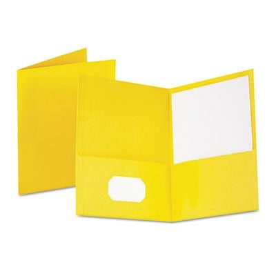 Portfolio-Twin Pocket, Standard, Yellow 25/Bx - 57509