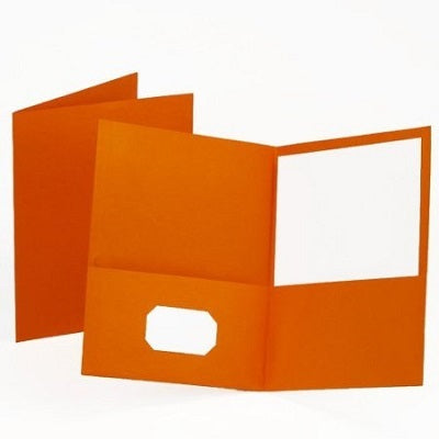 Portfolio-Twin Pocket, Standard, Orange 25/Bx - 57510
