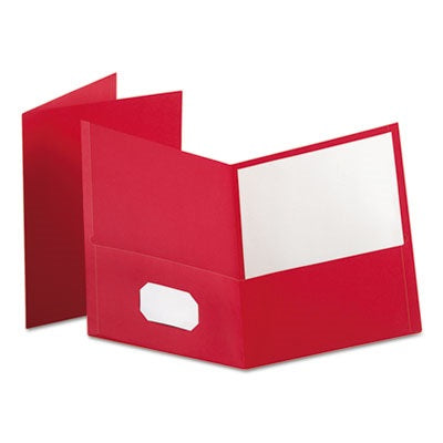Portfolio-Twin Pocket, Standard, Red 25/Bx - 57511