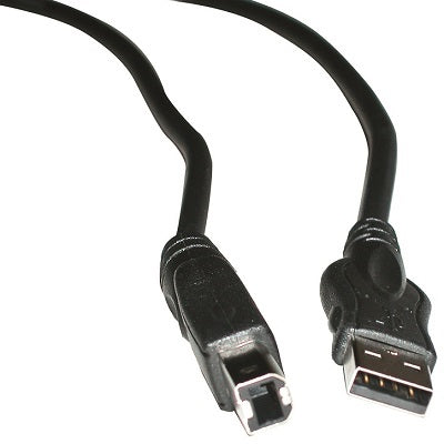 Usb Cable-6' Usb 2.0 Type A To B Hi-Speed, Black - 57545